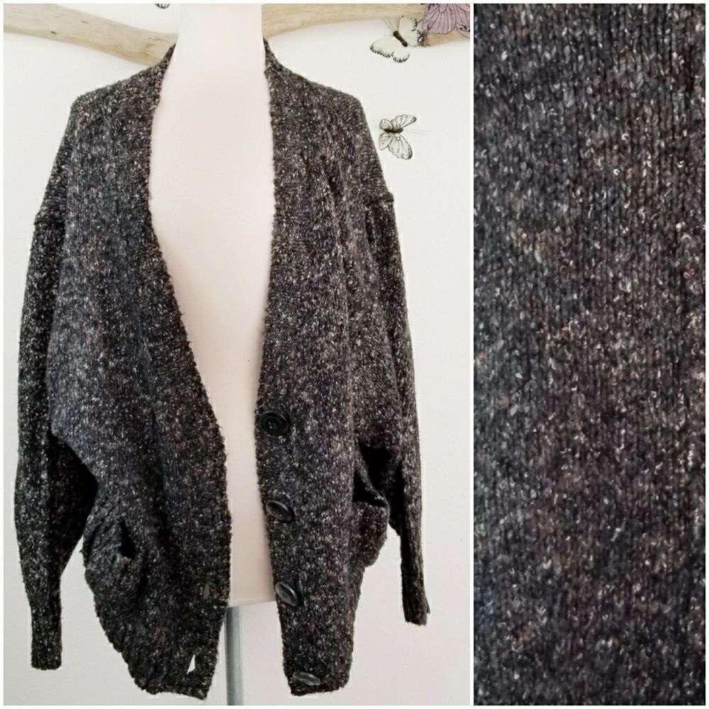 Kenzie oversized multicolored brown cardigan